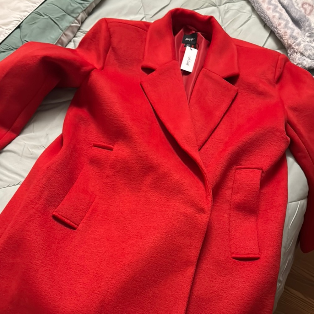 Women's Red Coat nasty gal